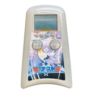1989 Konami Top Gun LCD Handheld Electronic Game Tested Working Vintage